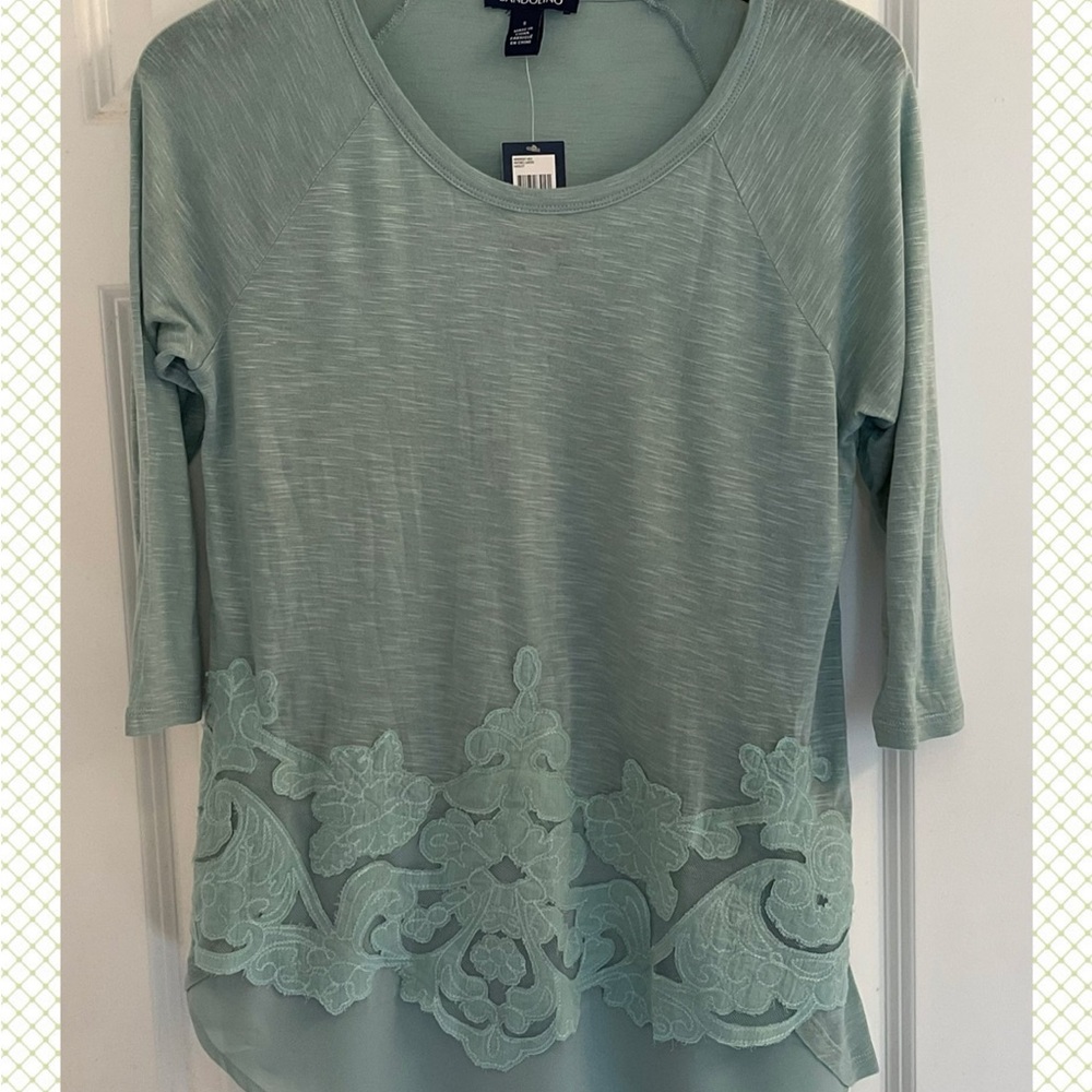 Bandolino Hadley Tunic Top - NWT - Size Small - Antibes Green - Picture 1 of 10